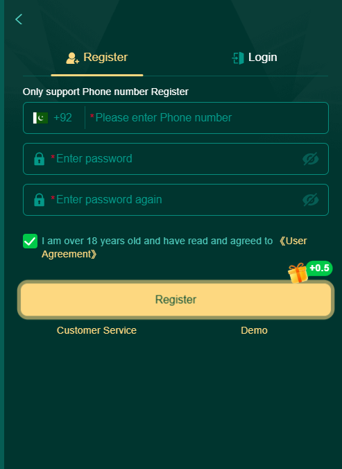 2go register